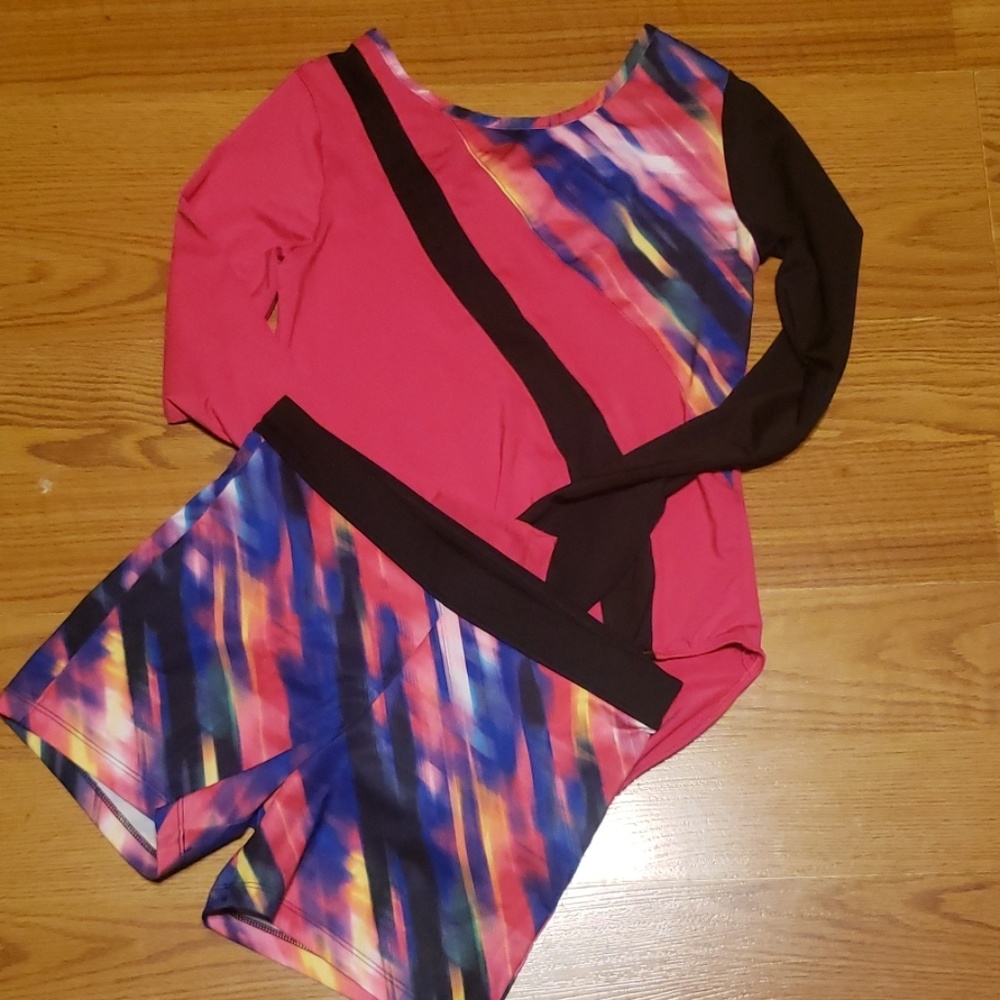 Leotard with matching shorts